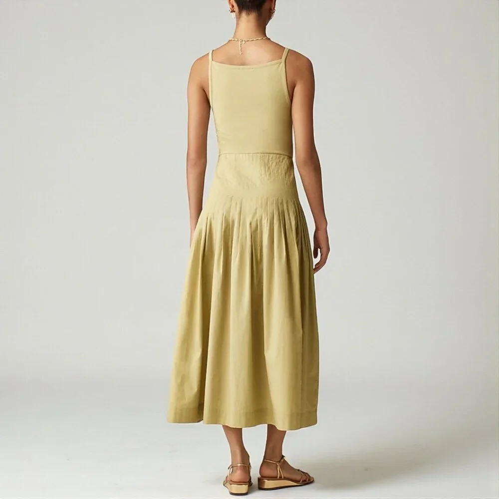 J. Crew Pintuck mixy dress Size Medium - Picture 2 of 9